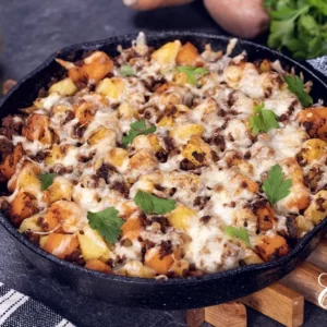 ground meat and potato skillet